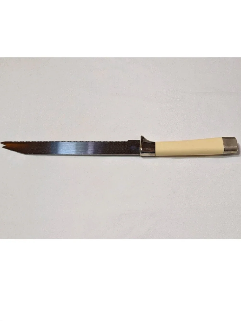 Vintage Regent Sheffield England The Miracle Worker Carving Knife Floral Handle